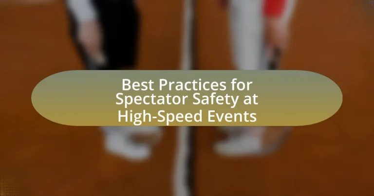 Best Practices for Spectator Safety at High-Speed Events