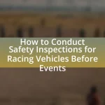 How to Conduct Safety Inspections for Racing Vehicles Before Events