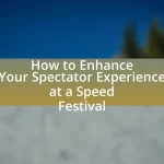 How to Enhance Your Spectator Experience at a Speed Festival