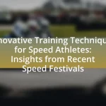 Innovative Training Techniques for Speed Athletes: Insights from Recent Speed Festivals