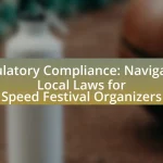 Regulatory Compliance: Navigating Local Laws for Speed Festival Organizers