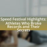 Speed Festival Highlights: Athletes Who Broke Records and Their Secrets
