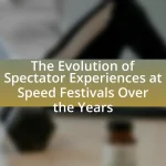 The Evolution of Spectator Experiences at Speed Festivals Over the Years