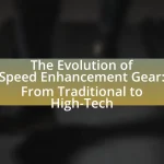 The Evolution of Speed Enhancement Gear: From Traditional to High-Tech
