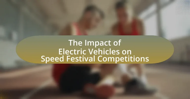 The Impact of Electric Vehicles on Speed Festival Competitions