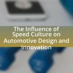 The Influence of Speed Culture on Automotive Design and Innovation