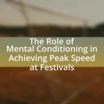 The Role of Mental Conditioning in Achieving Peak Speed at Festivals