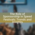 The Role of Sponsorship in Speed Festivals: Trends and Insights