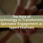 The Role of Technology in Transforming Spectator Engagement at Speed Festivals