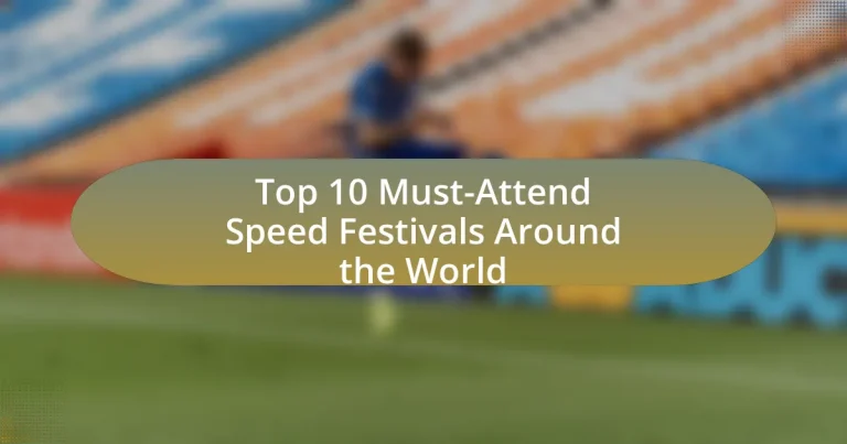 Top 10 Must-Attend Speed Festivals Around the World