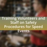 Training Volunteers and Staff on Safety Procedures for Speed Events