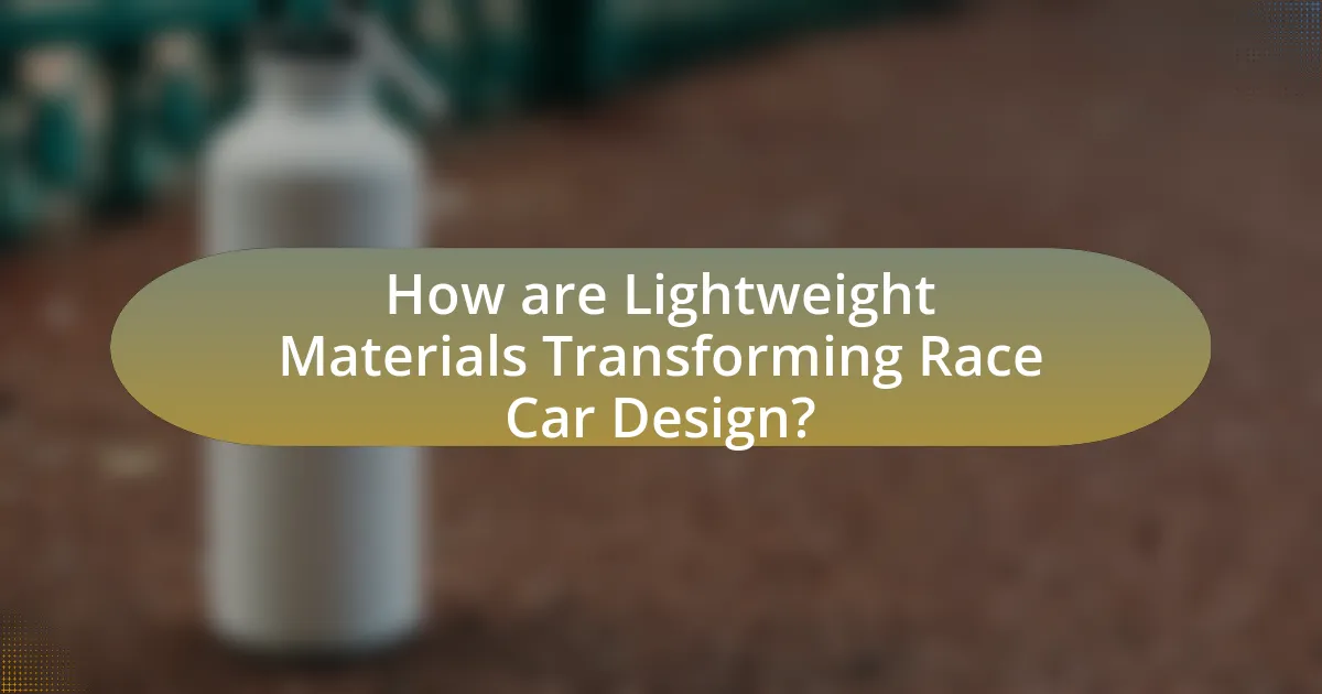 How are Lightweight Materials Transforming Race Car Design?