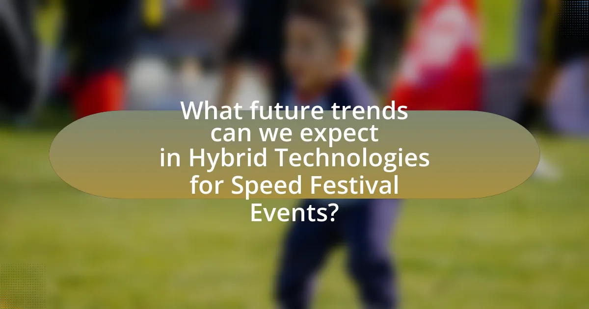 What future trends can we expect in Hybrid Technologies for Speed Festival Events?